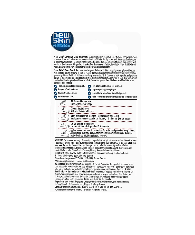 New Skin® Liquid Bandage, Sensitive Skin, 10ml