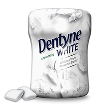 Dentyne White, Gomme sans sucre à la menthe verte - 60 Morceaux Gomme Dentyne White 60 mcx pour sourire brillant