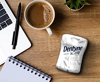 Dentyne White, Gomme sans sucre à la menthe verte - 60 Morceaux Gomme Dentyne White 60 mcx pour sourire brillant