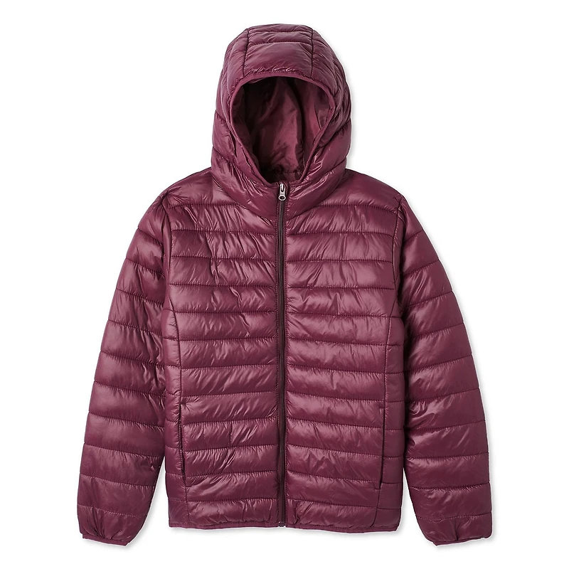 George Girls' Hooded Puffer Jacket, Sizes XS-XL