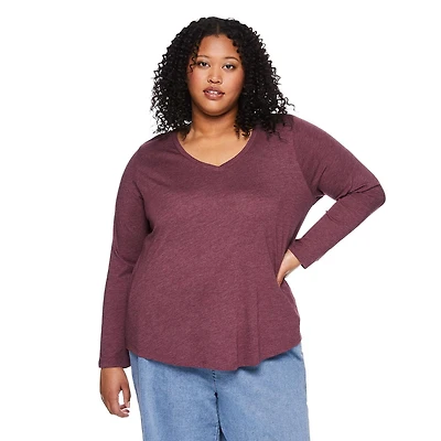 George Women's Plus V-Neckline Tee, Sizes 1X-4X