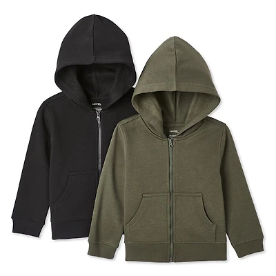 George Toddlers' Gender Inclusive Full-Zip Hoodie 2-Pack
