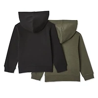 George Toddlers' Gender Inclusive Full-Zip Hoodie 2-Pack