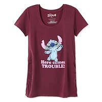 T-shirt ruché Stitch Disney maternité Tailles P-TTG
