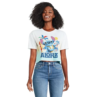 Disney Women's Stitch Boxy Tee