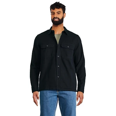 George Men's Twill Overshirt, Sizes S-2XL