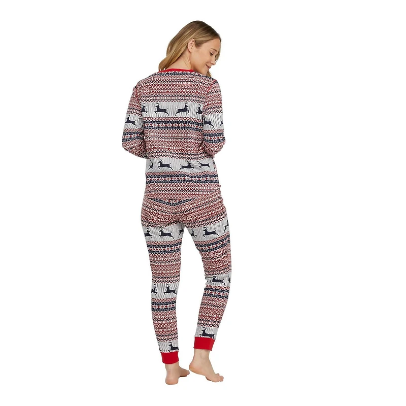 Ensemble de pyjama deux pièces en tricot gaufré Mexx pour femmes