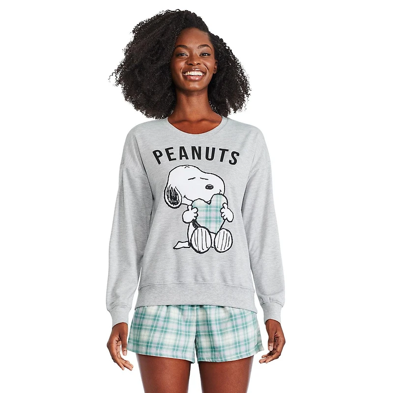 Peanuts Women's Snoopy Pajama 2-Piece Set