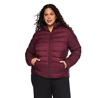 George Women's Plus Packable Puffer Jacket, Sizes 1X-4X