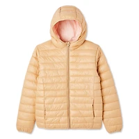 George Girls' Hooded Puffer Jacket, Sizes XS-XL