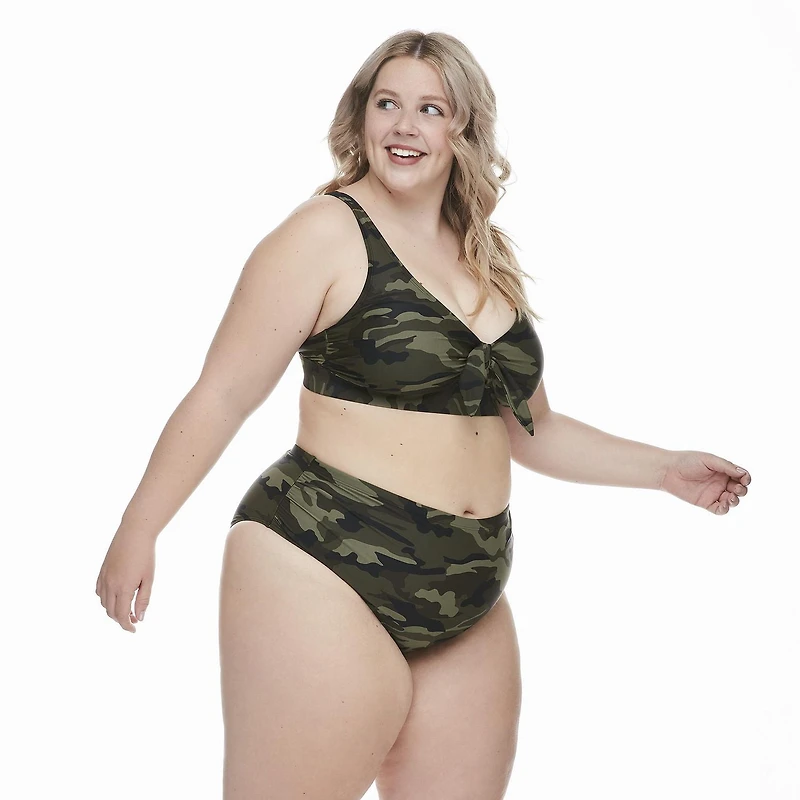 George Plus Women's Tie-Front Swim Top