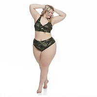 George Plus Women's Tie-Front Swim Top