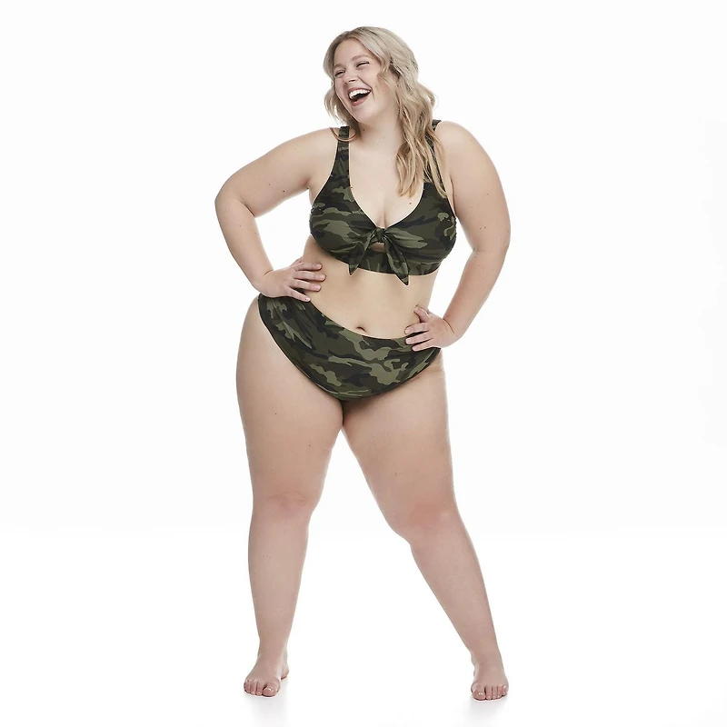 Bas de bain à taille haute George Plus pour femmes