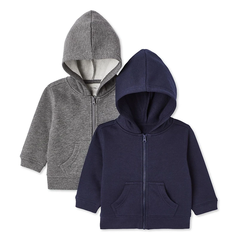 George Infants' Gender Inclusive Full-Zip Hoodie 2-Pack