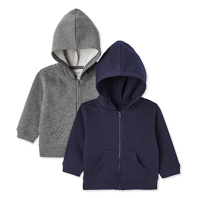 George Infants' Gender Inclusive Full-Zip Hoodie 2-Pack