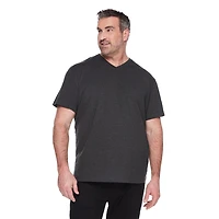 T-shirt extensible à encolure en V George Plus pour hommes