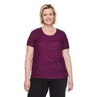 Iyla Women's Plus Ripple Tee, Sizes 1X-4X