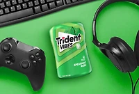 Trident Vibes, Bouteille de gomme sans sucre Éclat de menthe verte, 40 Morceaux Trident Vibes Menthe Verte : éclat frais
