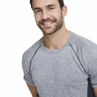 Athletic Works Men's Jacquard Performance Tee