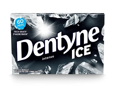 Dentyne Ice, Intense Sugar-free Gum Pack, 12 Pieces