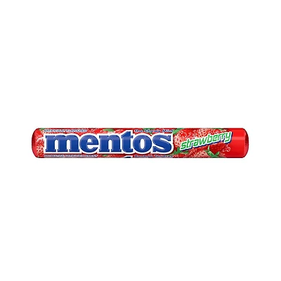 Mentos Chewy Mints, Strawberry, 14 Pieces Per Roll, 37g