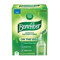 Benefiber On The Go Prebiotic Dietary Fibre Powder, Unflavoured, Stick Packs, Sugar-Free - (28 x 4 g Stick Packs), Benefiber On The Go, (28 x 4 g Stick Packs)