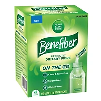 Benefiber On The Go Prebiotic Dietary Fibre Powder, Unflavoured, Stick Packs, Sugar-Free - (28 x 4 g Stick Packs), Benefiber On The Go, (28 x 4 g Stick Packs)