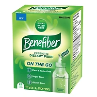 Benefiber On The Go Prebiotic Dietary Fibre Powder, Unflavoured, Stick Packs, Sugar-Free - (28 x 4 g Stick Packs), Benefiber On The Go, (28 x 4 g Stick Packs)