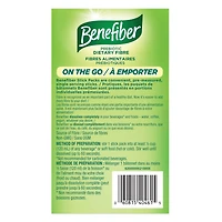 Benefiber On The Go Prebiotic Dietary Fibre Powder, Unflavoured, Stick Packs, Sugar-Free - (28 x 4 g Stick Packs), Benefiber On The Go, (28 x 4 g Stick Packs)