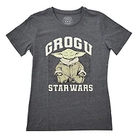 T-shirt à manches courtes Star Wars Grogu méditant pour femme