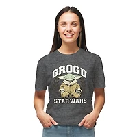 T-shirt à manches courtes Star Wars Grogu méditant pour femme
