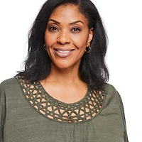 Iyla Women's Plus Crochet Top