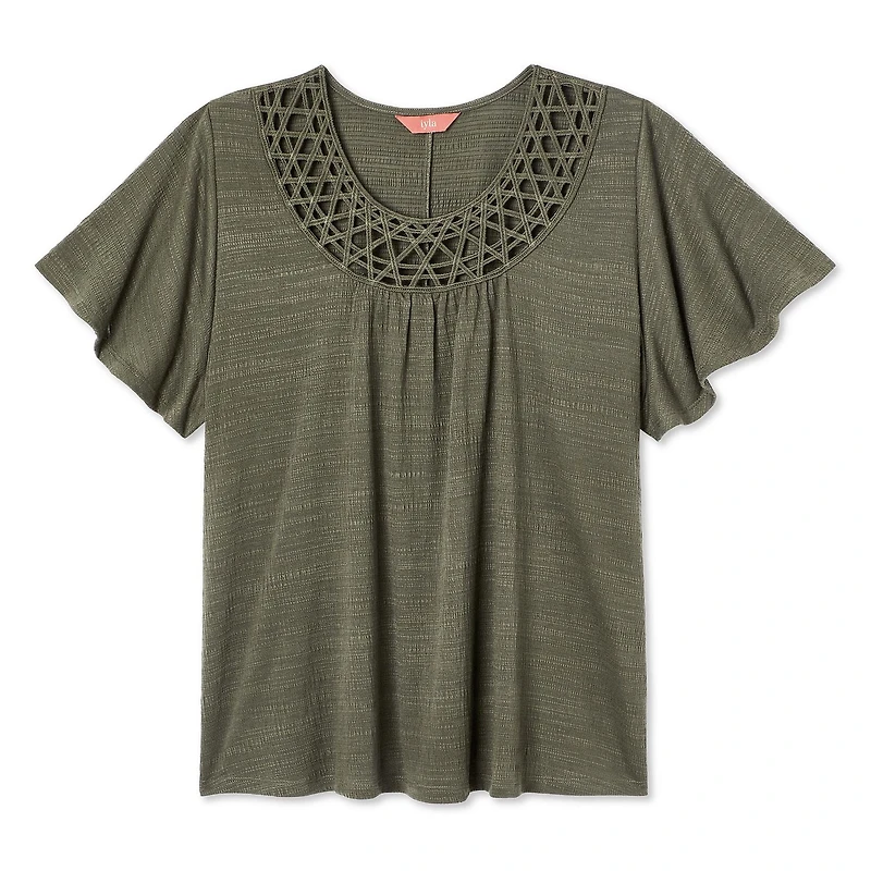 Iyla Women's Plus Crochet Top