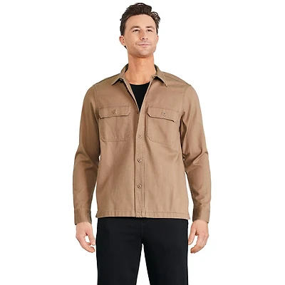 George Men's Twill Overshirt, Sizes S-2XL