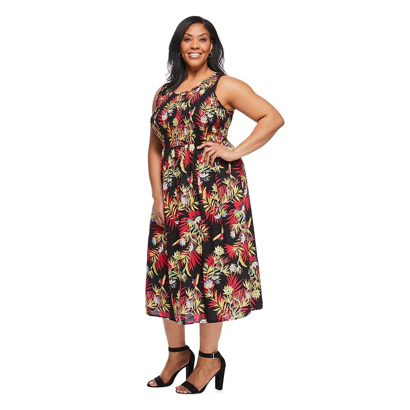 Iyla Women's Plus Smocked Maxi Dress