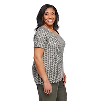 T-shirt à encolure ras du cou Iyla plus pour femmes