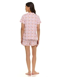 Paris Dreams Ladies  Notch Collar Pajama 2-Piece Short Set, Sizes S-XL – Online Exclusive