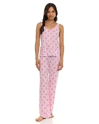 Ensemble pyjama 2 pièces pour femme Cozy Couture, débardeur et pantalon, tailles S à XL