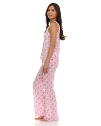 Ensemble pyjama 2 pièces pour femme Cozy Couture, débardeur et pantalon, tailles S à XL