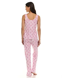 Ensemble pyjama 2 pièces pour femme Cozy Couture, débardeur et pantalon, tailles S à XL