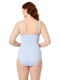 Lands' End Women's Size S-XXL Recycled Nylon Spandex Tankini Top