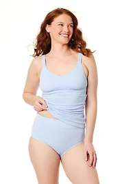 Haut de tankini en nylon et élasthanne recyclé Lands' End pour femme, tailles S à XXL