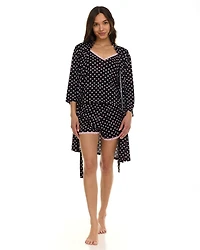 Women's Cozy 3 Piece Pajama Robe Set - Robe, Cami Top and Shorts – Online Exclusive