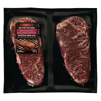Marcangelo Montreal Spice Beef Strip Loin Steaks, Two steaks (500g)