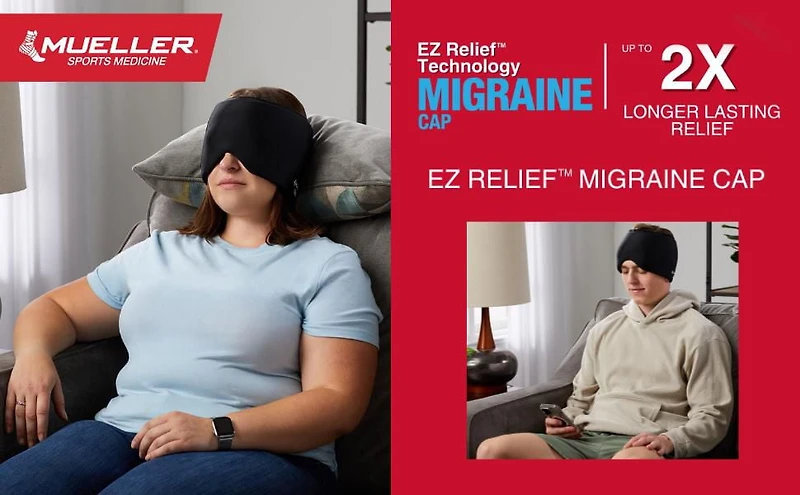 Capuchon anti-migraine Mueller Sports Medicine EZ Relief™ taille unique, capuchon anti-migraine
