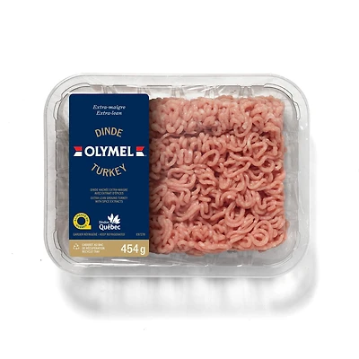 Dinde hachée extra maigre, avec extrait d'épices Dinde hachée