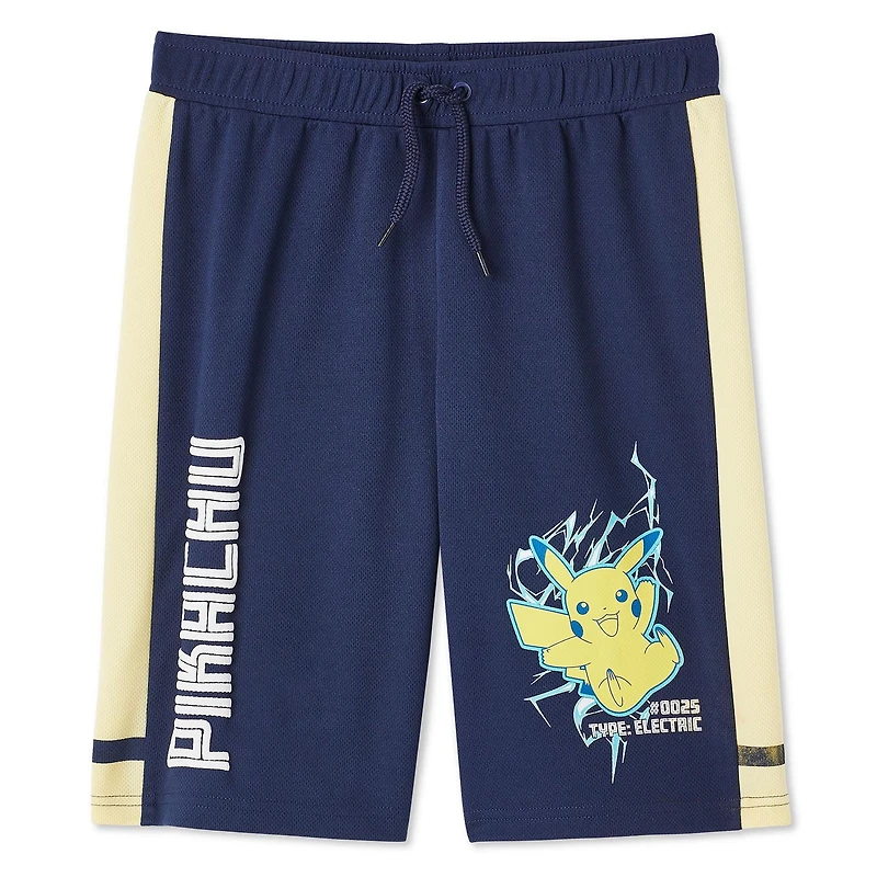 Short Pikachu Pokémon pour garçons Tailles TP–TG