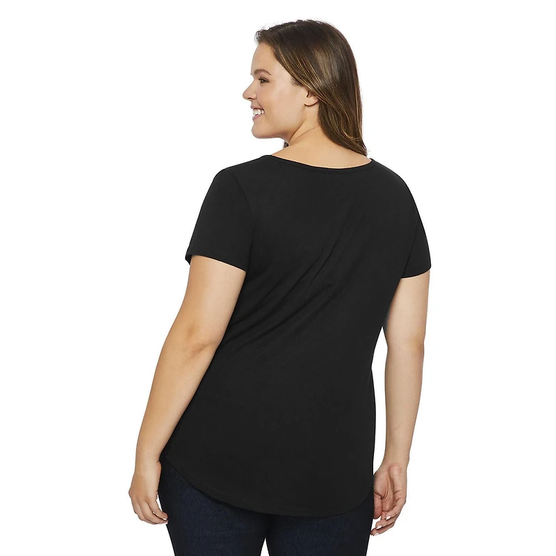 T-shirt avec encolure en V George Plus pour femmes Tailles 1X-4X