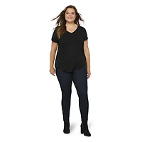 T-shirt avec encolure en V George Plus pour femmes Tailles 1X-4X