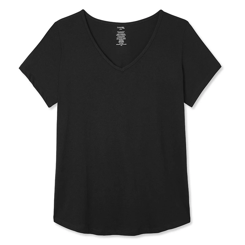 T-shirt avec encolure en V George Plus pour femmes Tailles 1X-4X